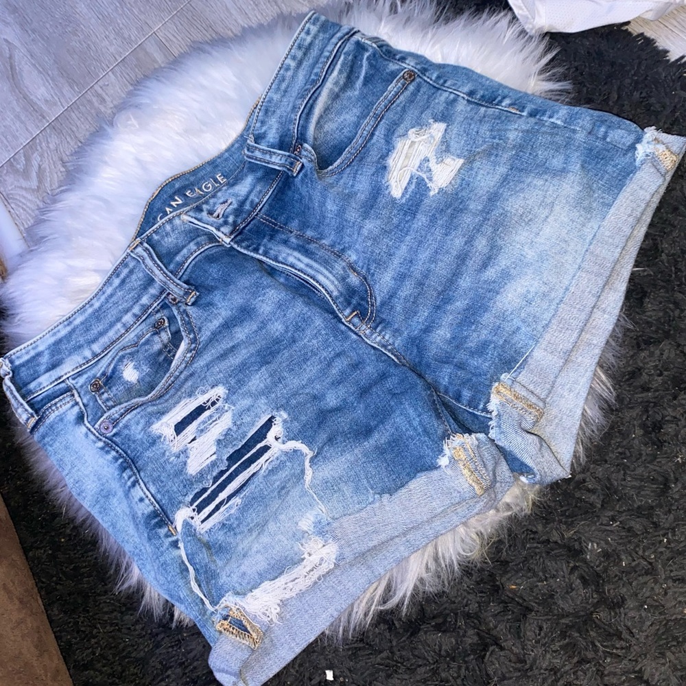 American eagle midi Jean shorts